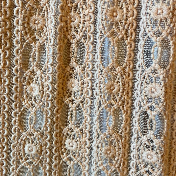 Anthropologie KOROVILAS Calantha Laced In Maxi Dress In Light Peach. Size S - Picture 9 of 16